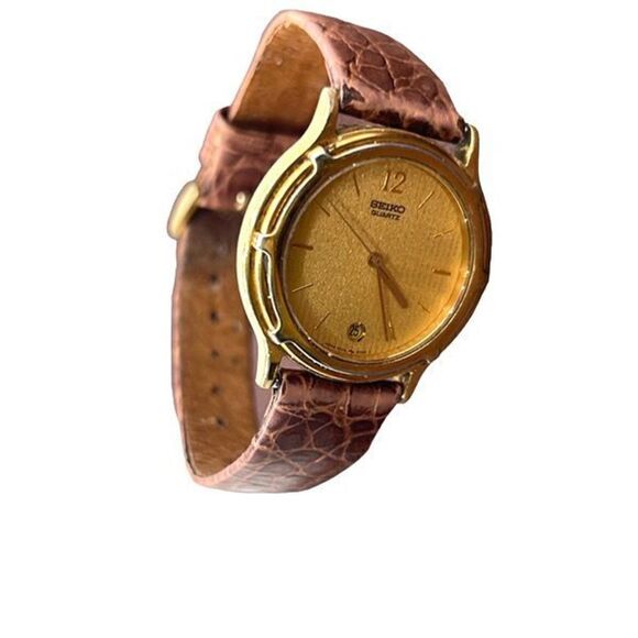 Rare Vintage Seiko 5P32 6009 Quartz Goldtone Watch - Picture 8 of 8